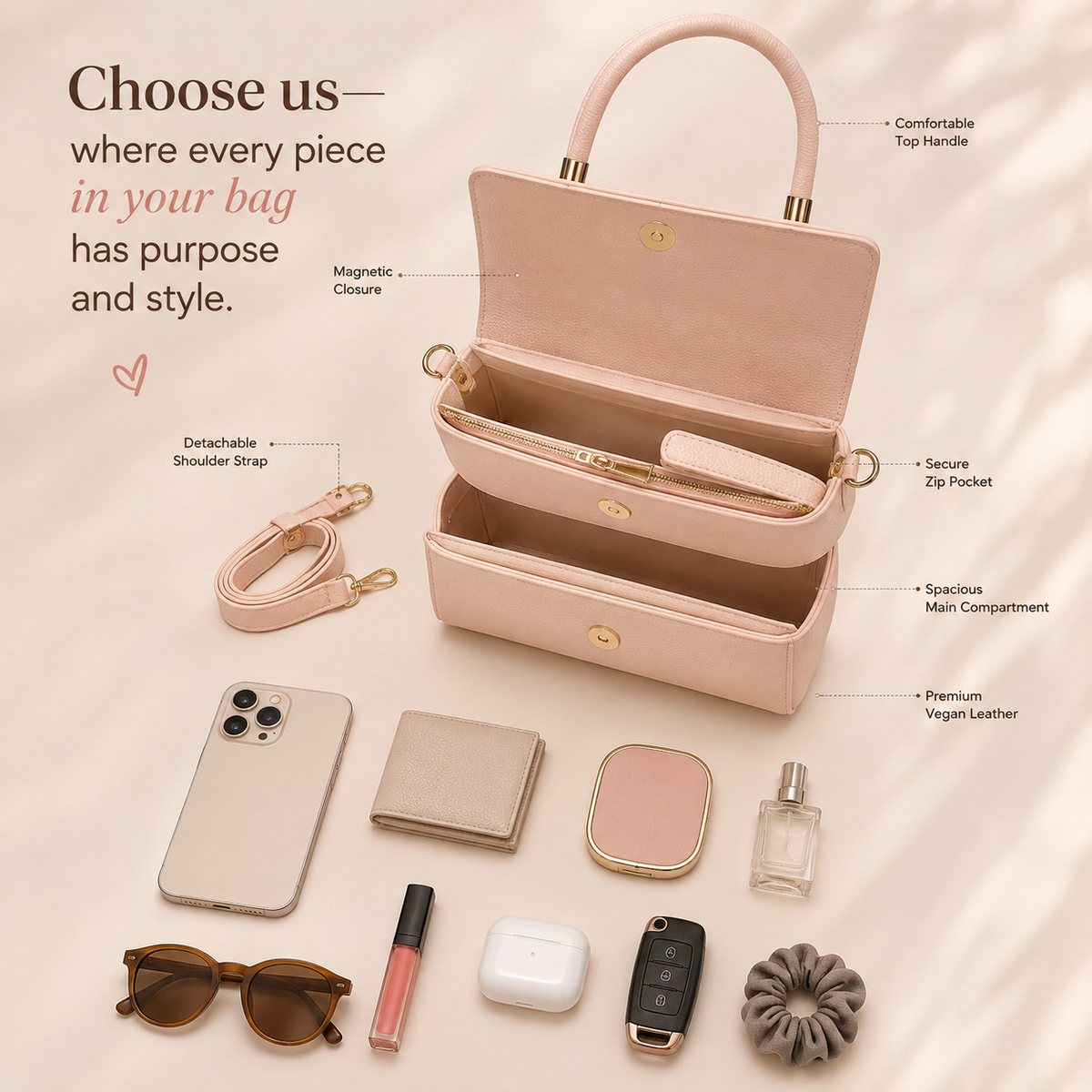Blush Royale Bag