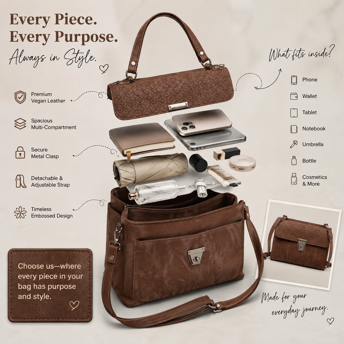 Elara luxe bag