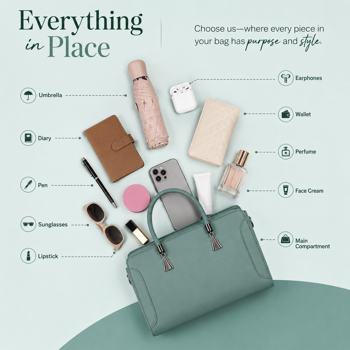 EVELYN STRUCTURED BAG